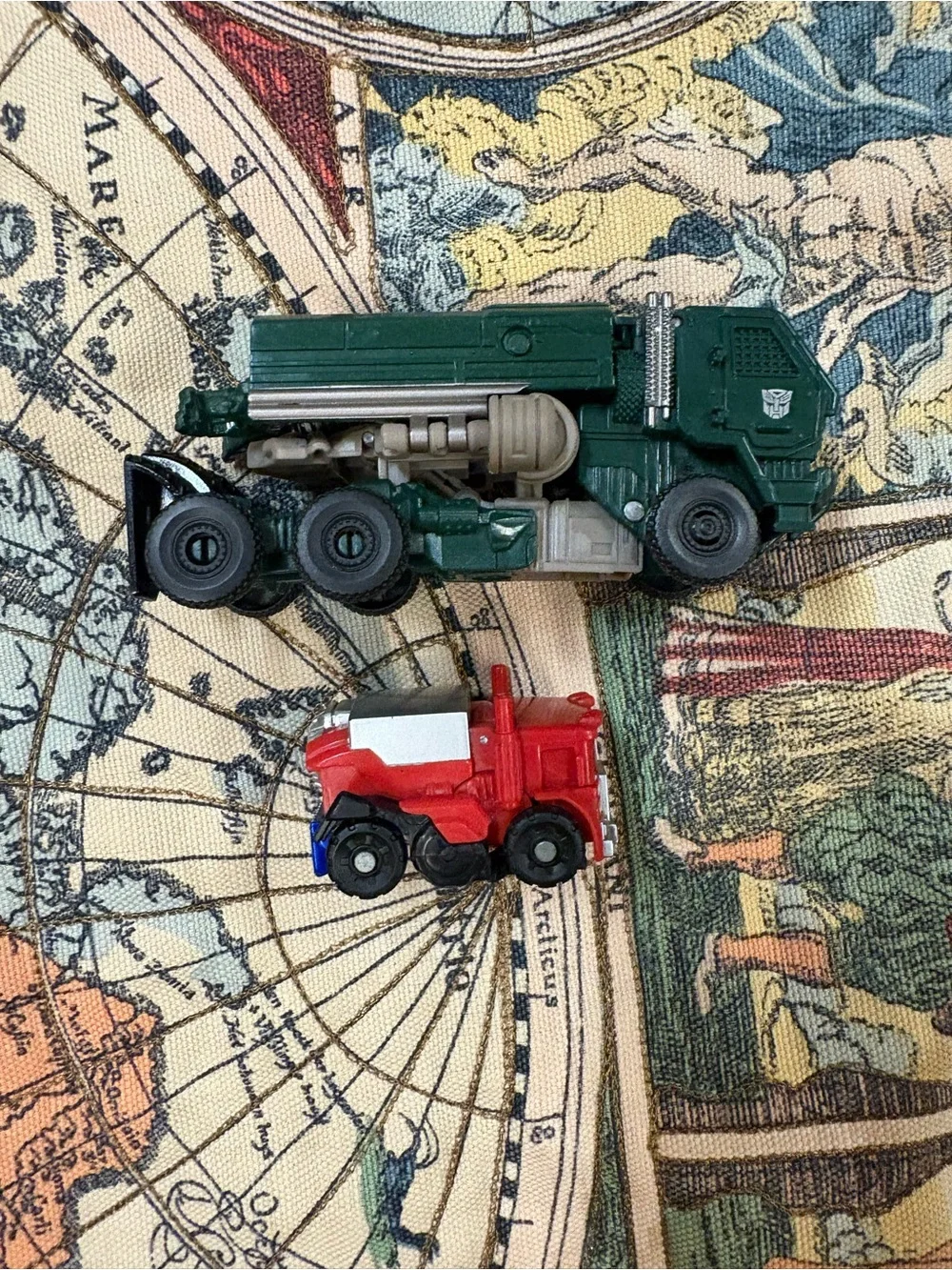 Kids Toy Vehicle Pack - Red & Blue Racer and Green Action Tank